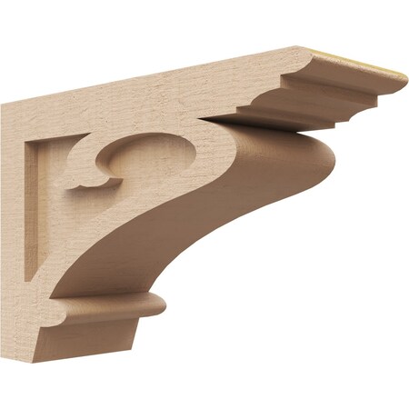 Ekena Millwork 4"W x 12"D x 8"H Classic Mayflower Rough Cedar Woodgrain TimberThane Corbel, Primed Tan CORUR04X12X08MAYRCPR